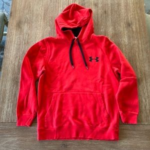 Under Armour Men’s Red Hoodie Hooded Sweatshirt